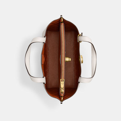 CN056-Willow Tote 24 In Signature Leather-B4/Chalk