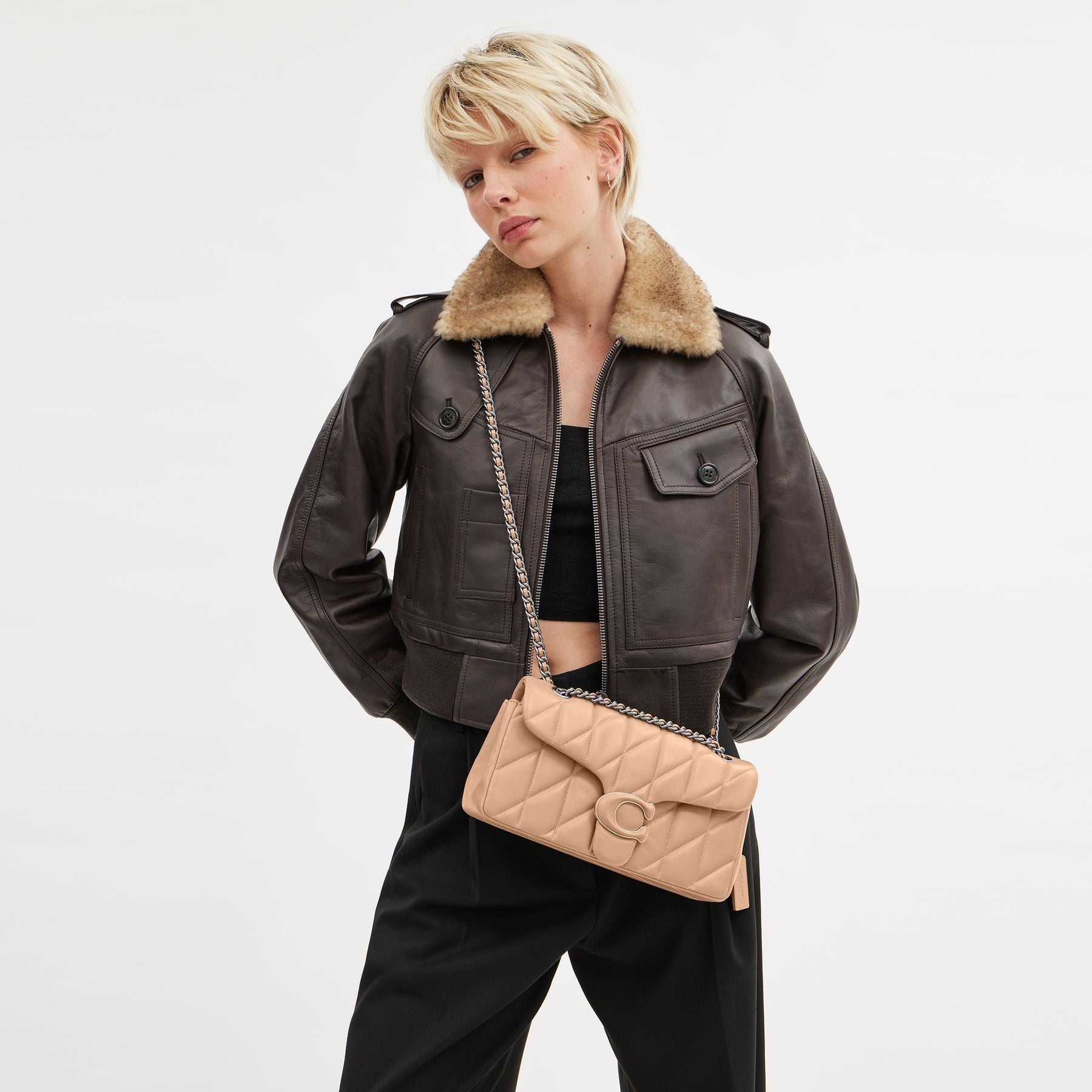 CP147-Tabby Shoulder Bag 26 With Quilting