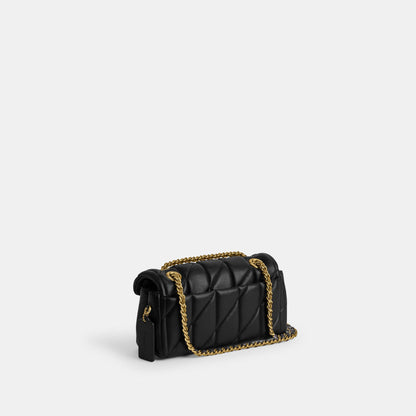 CP149-Tabby Shoulder Bag 20 with Pillow Quilting-B4/Black