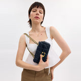 cp149-Tabby Shoulder Bag 20 With Quilting-B4/Dark Navy