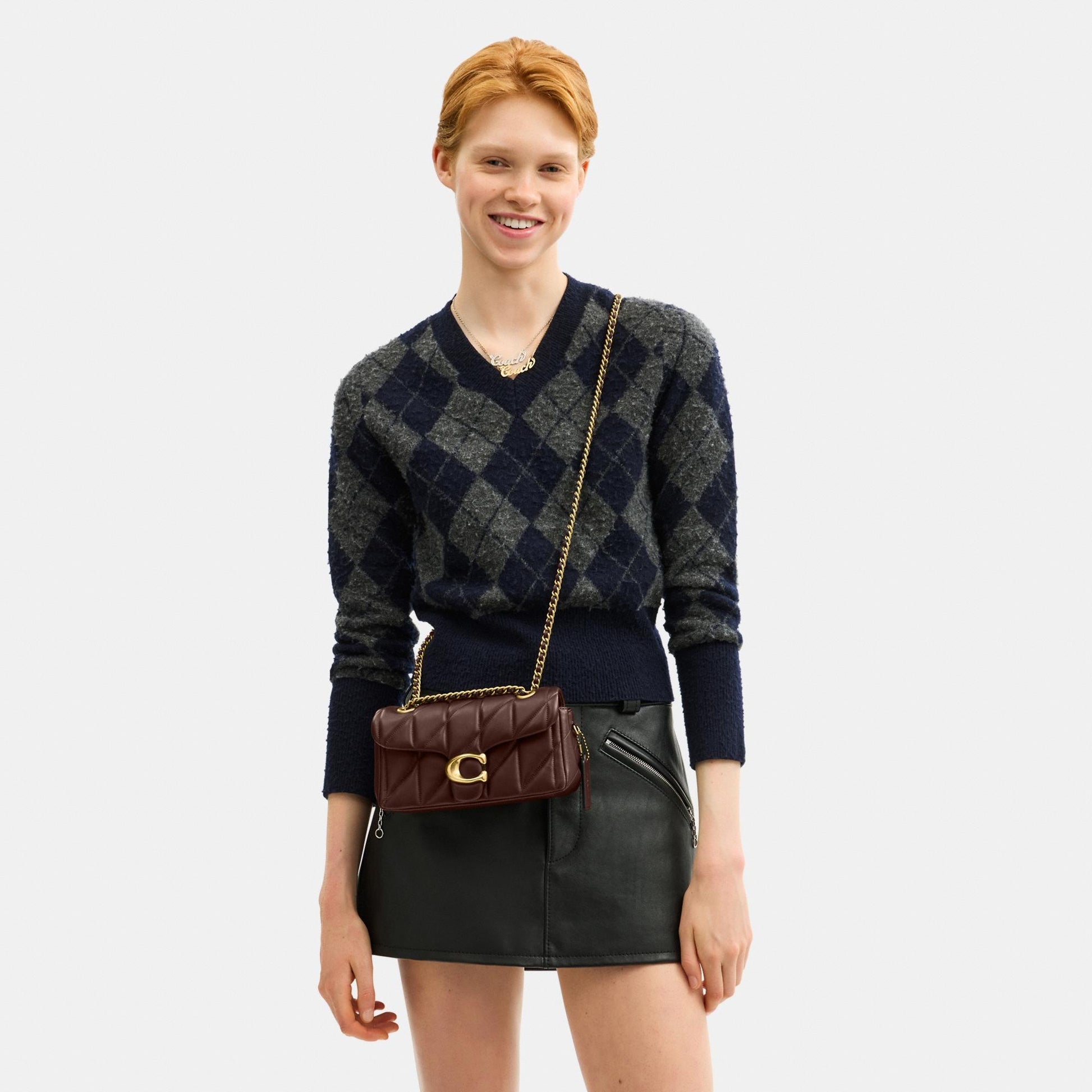 CP149-Tabby Shoulder Bag 20 with Pillow Quilting-B4/Maple