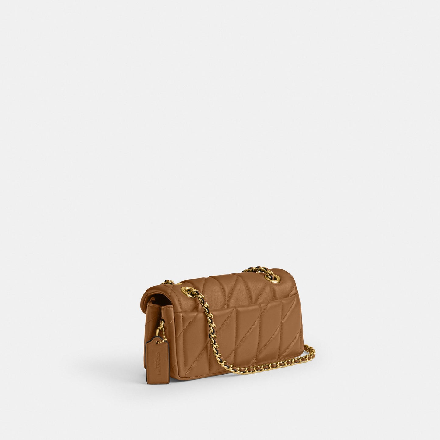CP149-Tabby Shoulder Bag 20 with Pillow Quilting-B4/Honey Brown