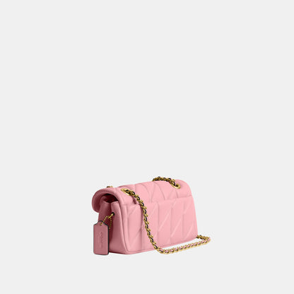 CP149-Tabby Shoulder Bag 20 with Pillow Quilting-B4/Flower Pink