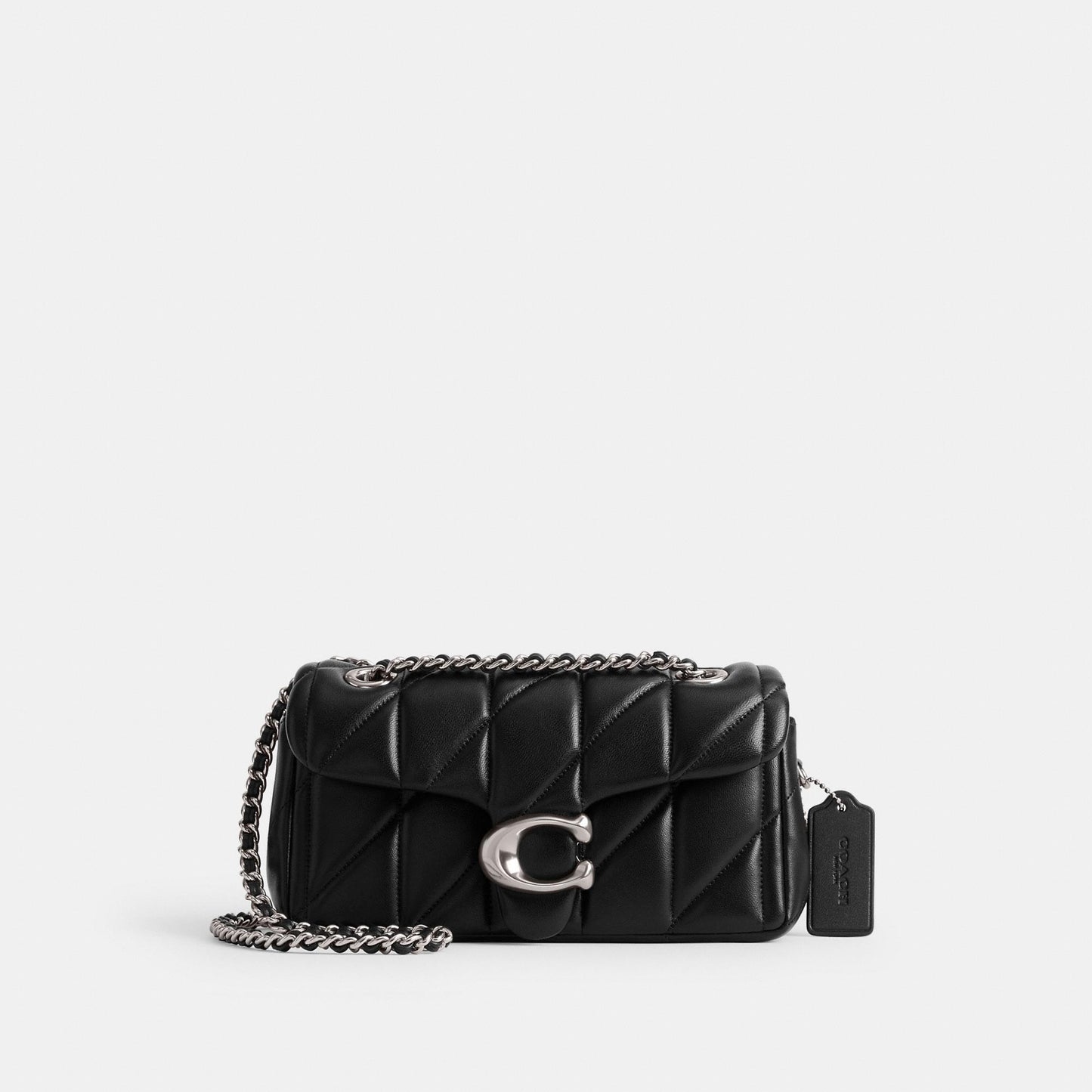 CP149-Tabby Shoulder Bag 20 with Pillow Quilting-Lh/Black