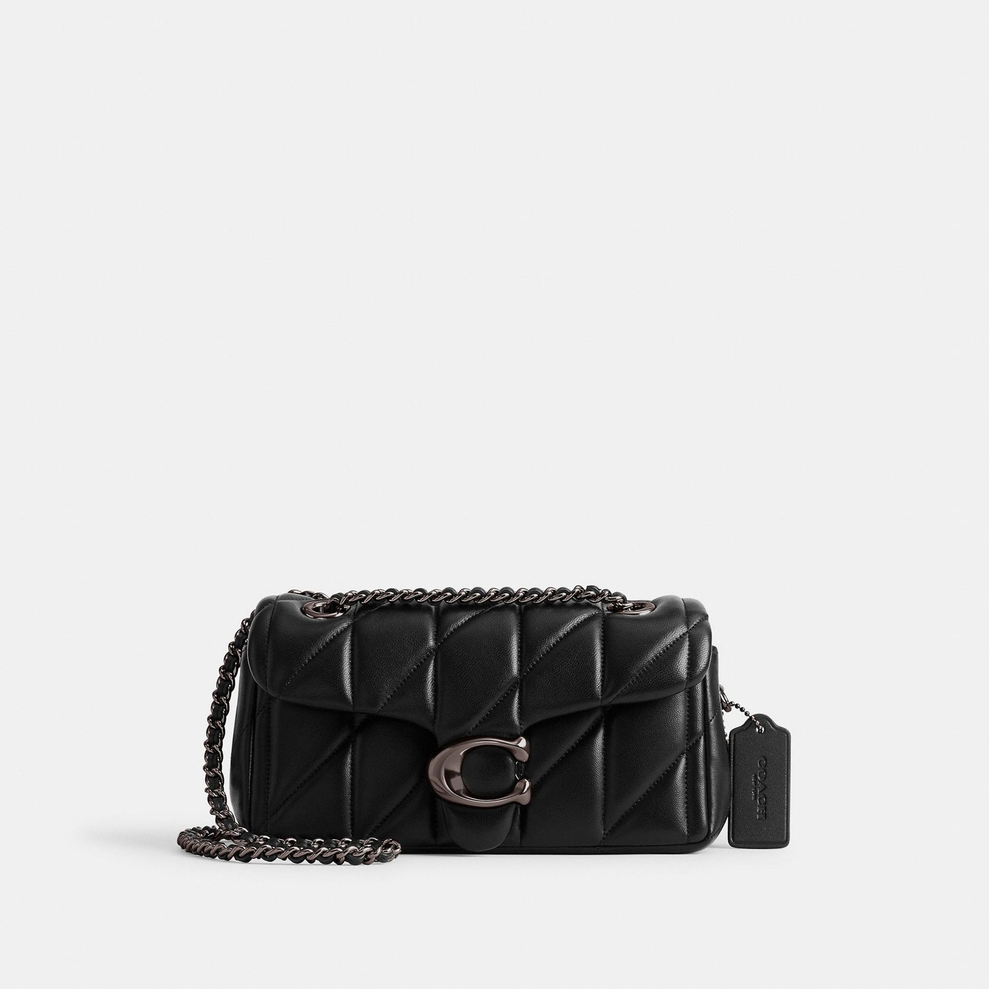 CP149-Tabby Shoulder Bag 20 With Pillow Quilting-V5/Black