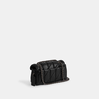 CP149-Tabby Shoulder Bag 20 With Pillow Quilting-V5/Black