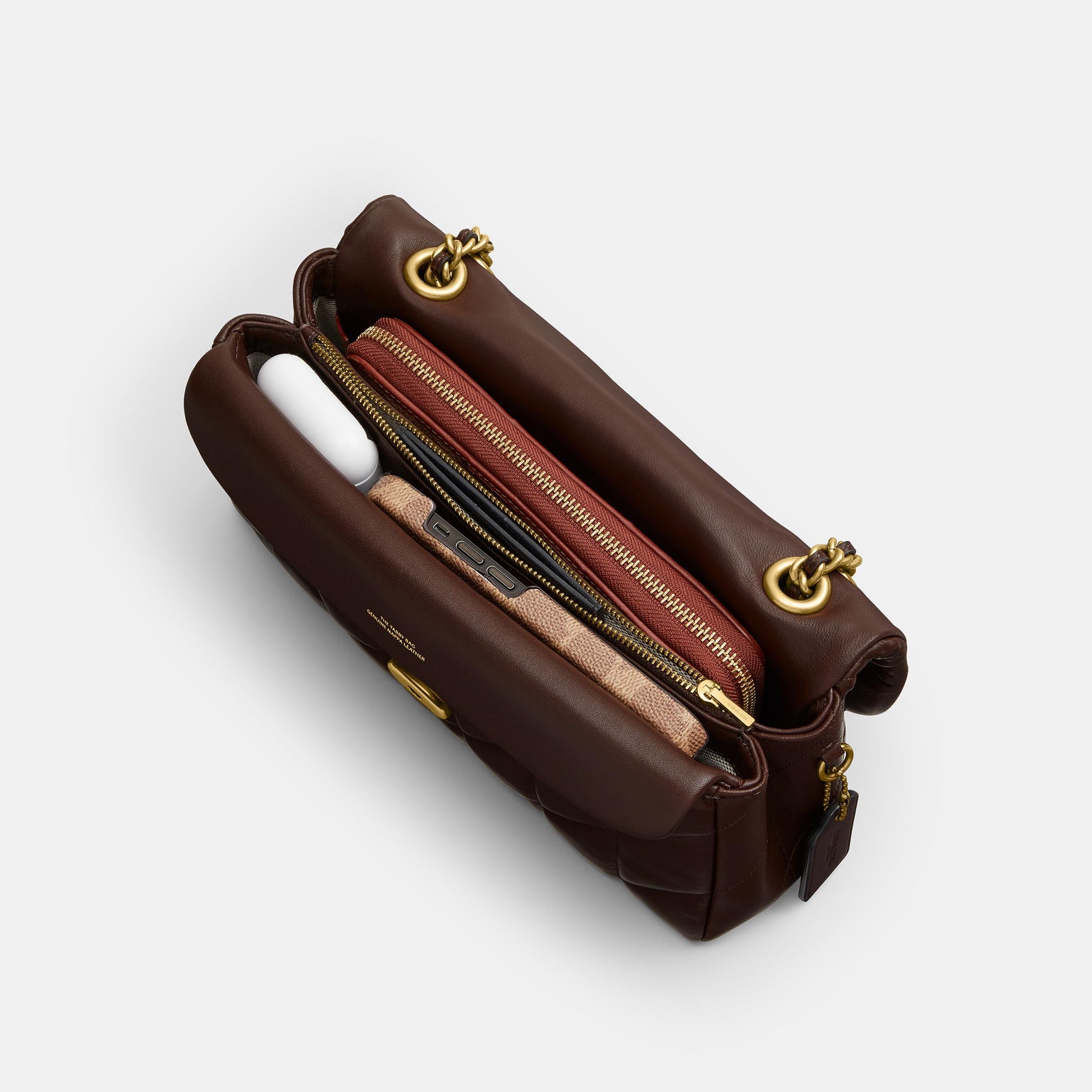 CP150-Tabby Shoulder Bag 26 with Quilting-B4/Maple