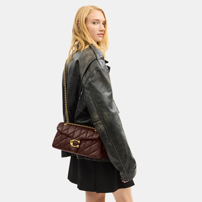 CP150-Tabby Shoulder Bag 26 with Quilting-B4/Maple