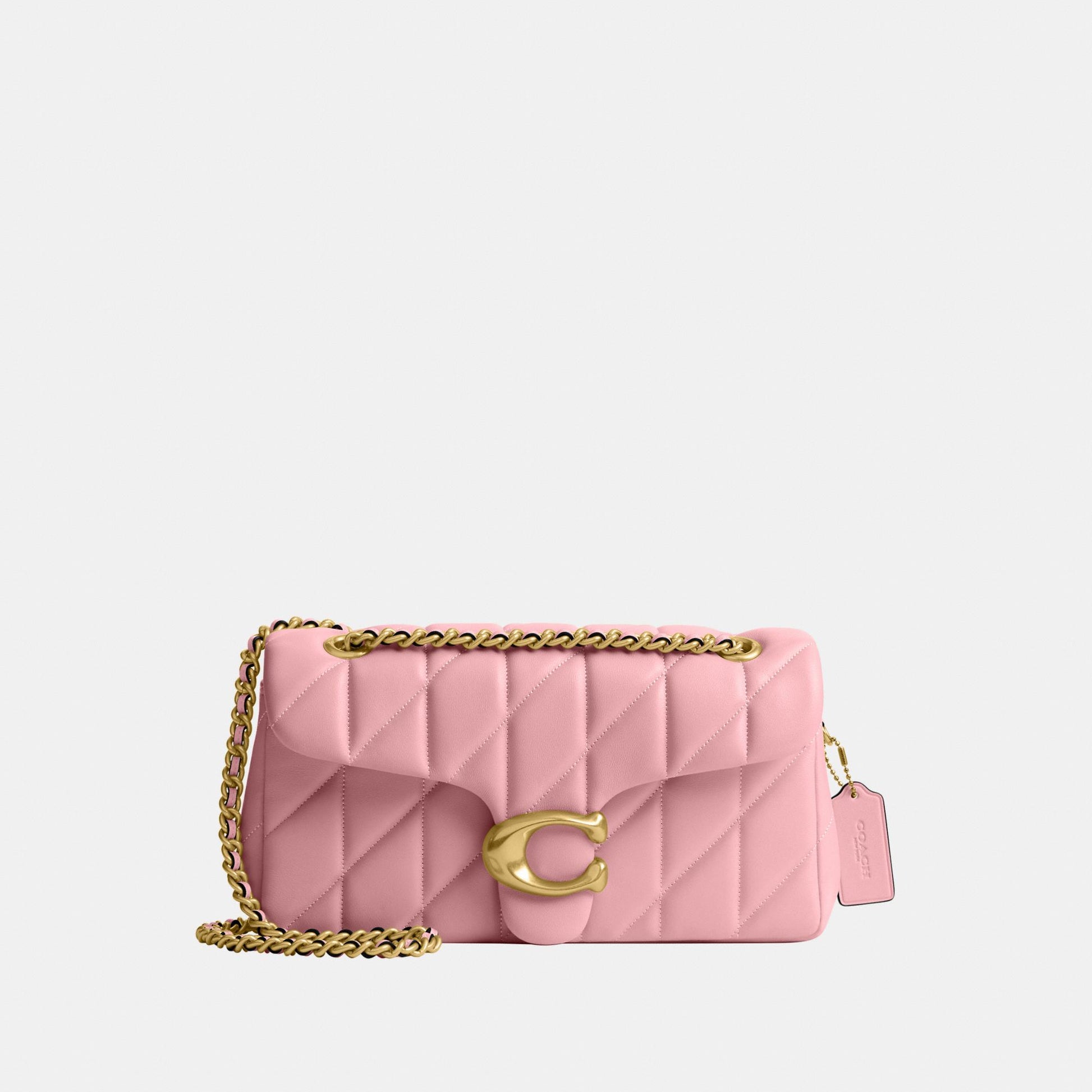CP150-Tabby Shoulder Bag 26 with Quilting-B4/Flower Pink
