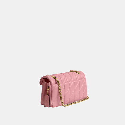 CP150-Tabby Shoulder Bag 26 with Quilting-B4/Flower Pink