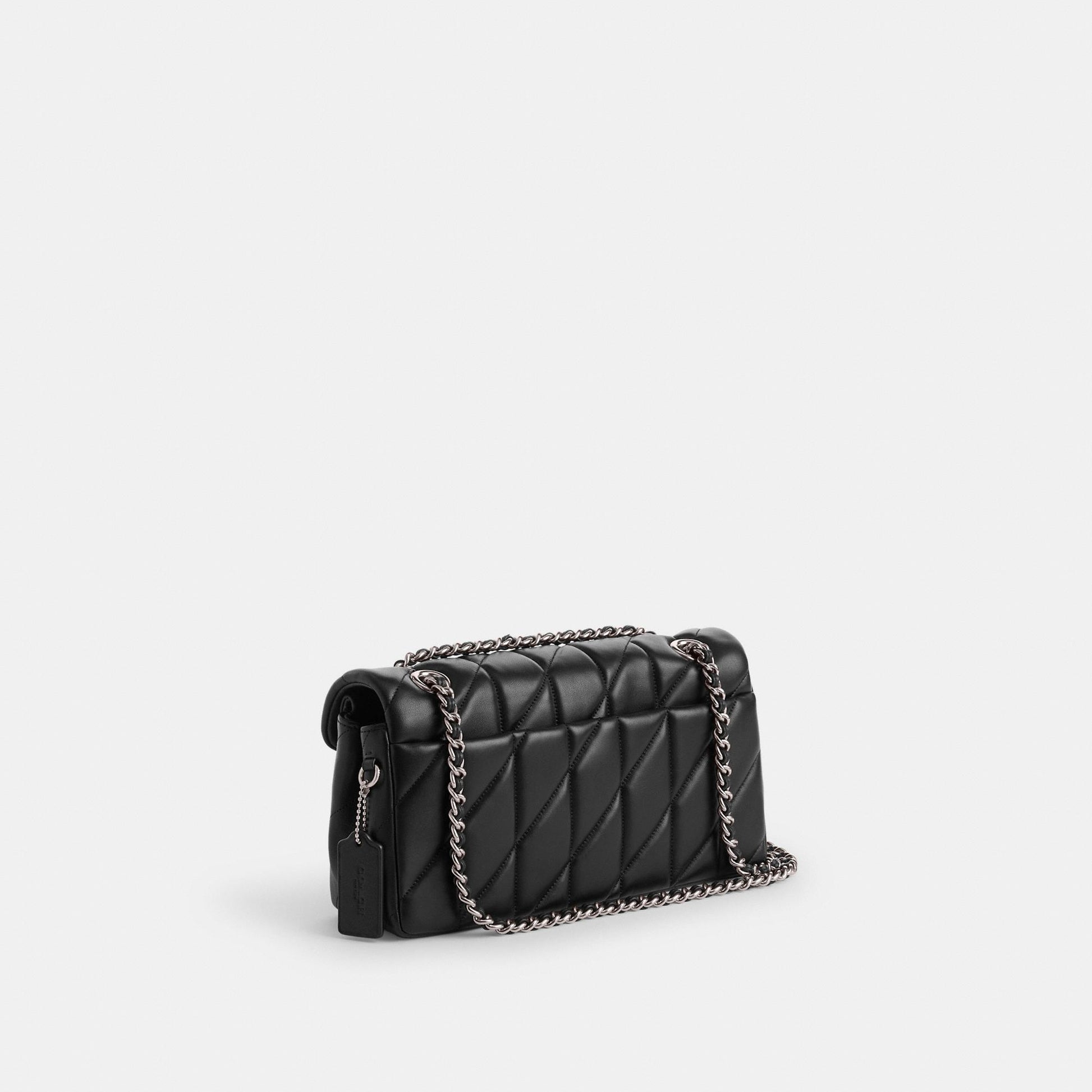 CP150-Tabby Shoulder Bag 26 with Quilting-Lh/Black