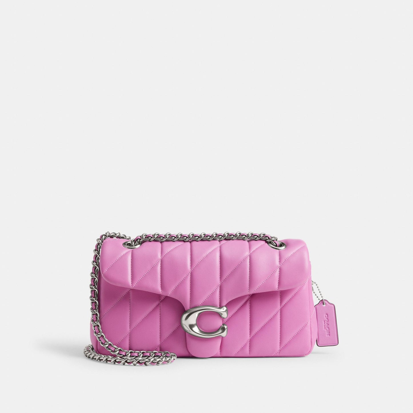 CP150-Tabby Shoulder Bag 26 With Quilting-Lh/Fuchsia.