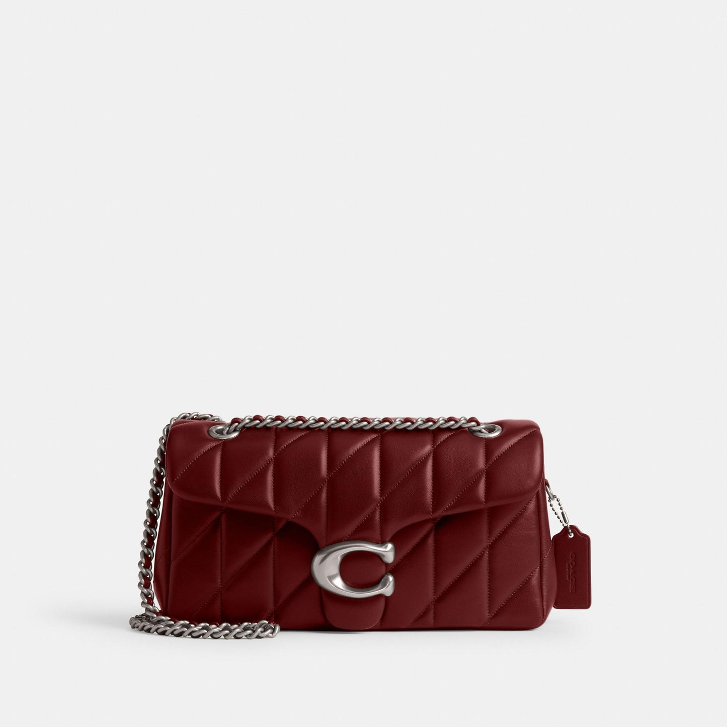 CP150-Tabby Shoulder Bag 26 with Quilting-Lh/Dark Ruby