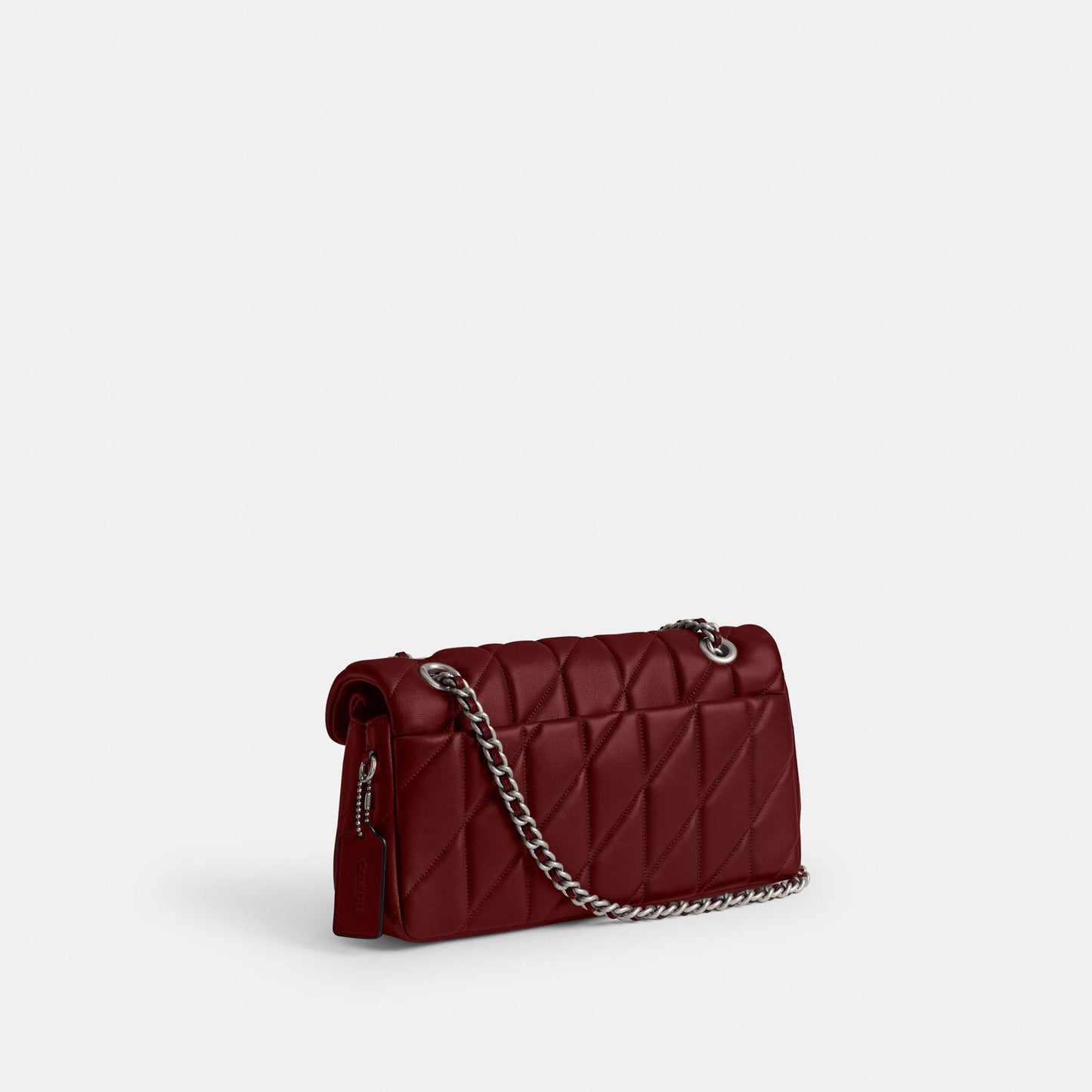 CP150-Tabby Shoulder Bag 26 with Quilting-Lh/Dark Ruby