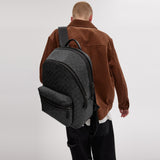 CP159-Charter Backpack In Signature Canvas-Charcoal