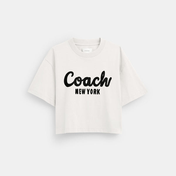 Cursive Signature Cropped T-Shirt