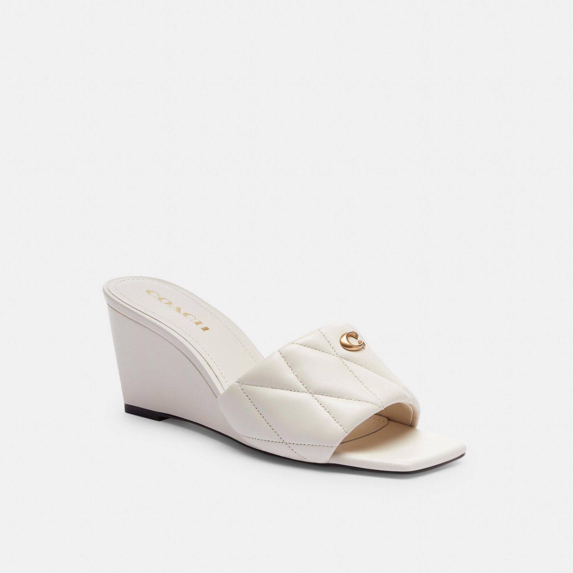 CP910-Emma Wedge With Quilting-Chalk