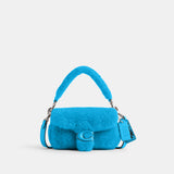 CP955-The Lil Nas X Drop Tabby Shoulder Bag 18 In Shearling-LH/Montero Blue