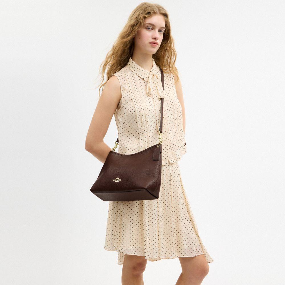 CR148-Laurel Shoulder Bag-Im/Maple