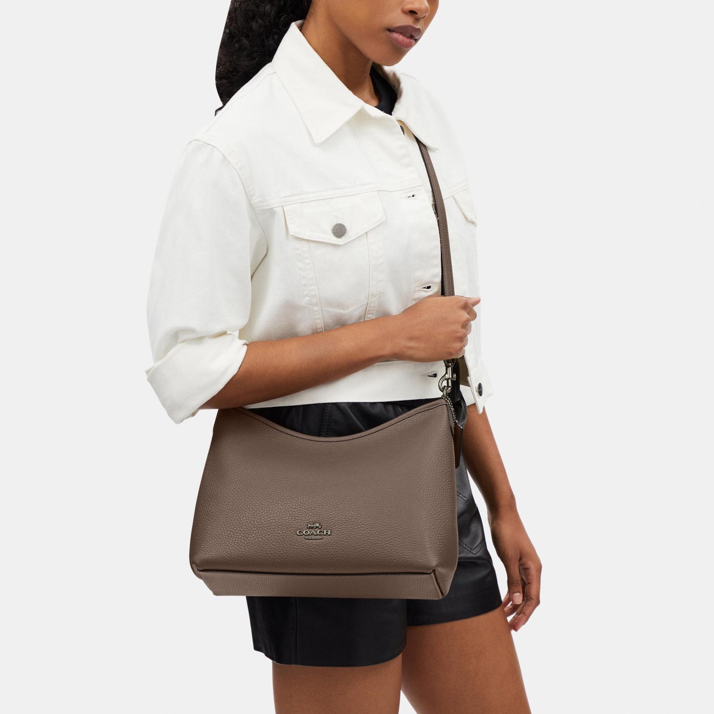 CR148-Laurel Shoulder Bag-Qb/Dark Stone