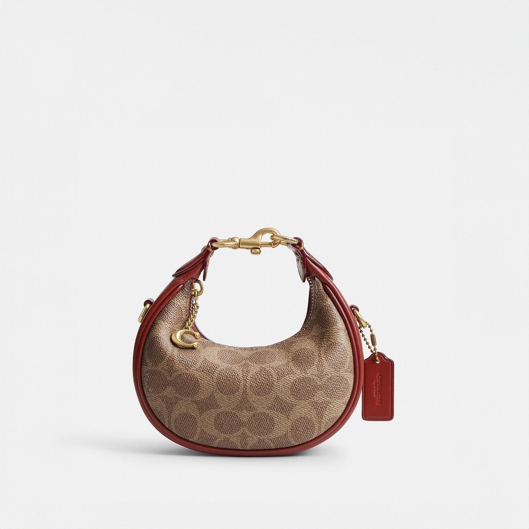 CR510-JONIE BAG IN SIGNATURE CANVAS-B4/Tan Rust
