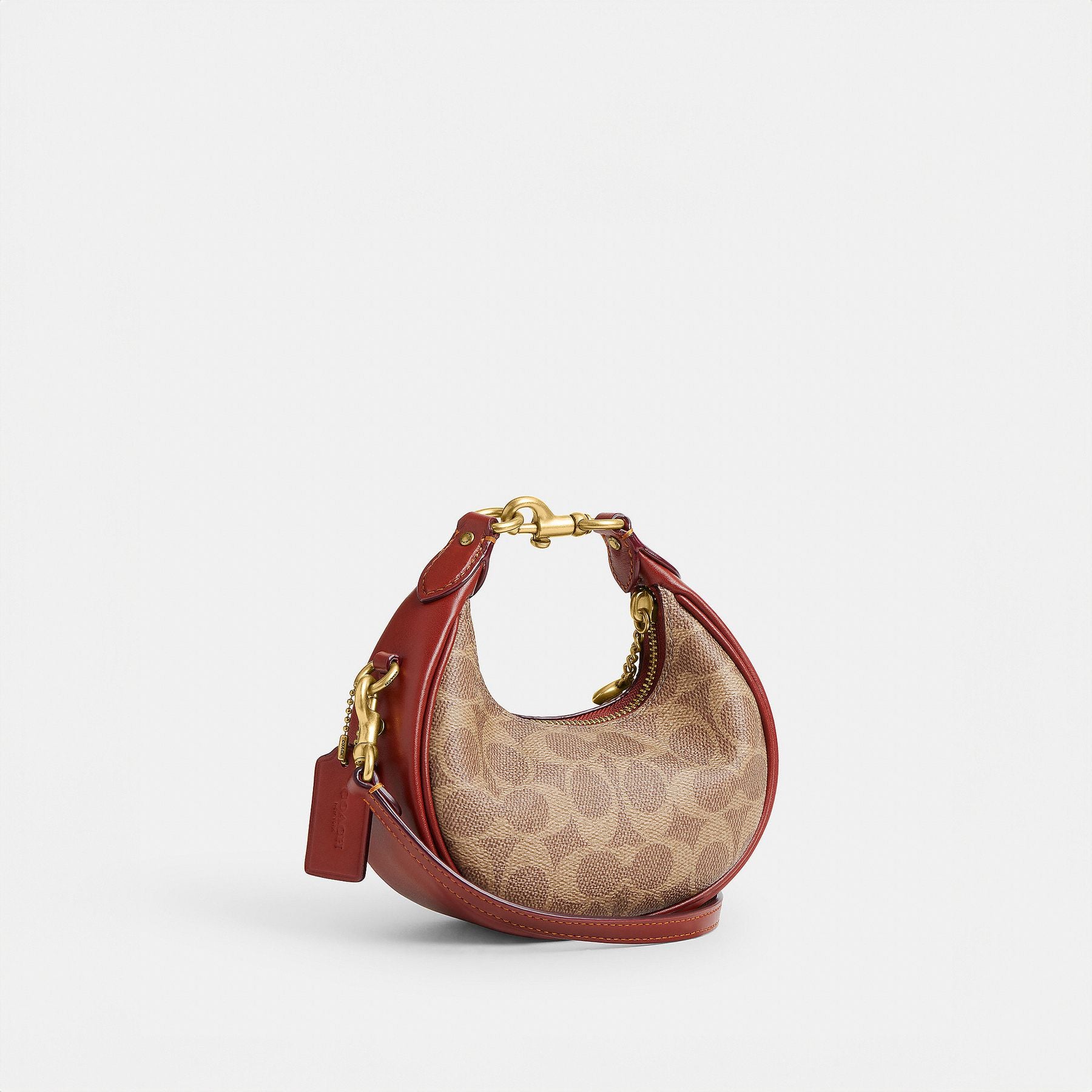CR510-JONIE BAG IN SIGNATURE CANVAS-B4/Tan Rust