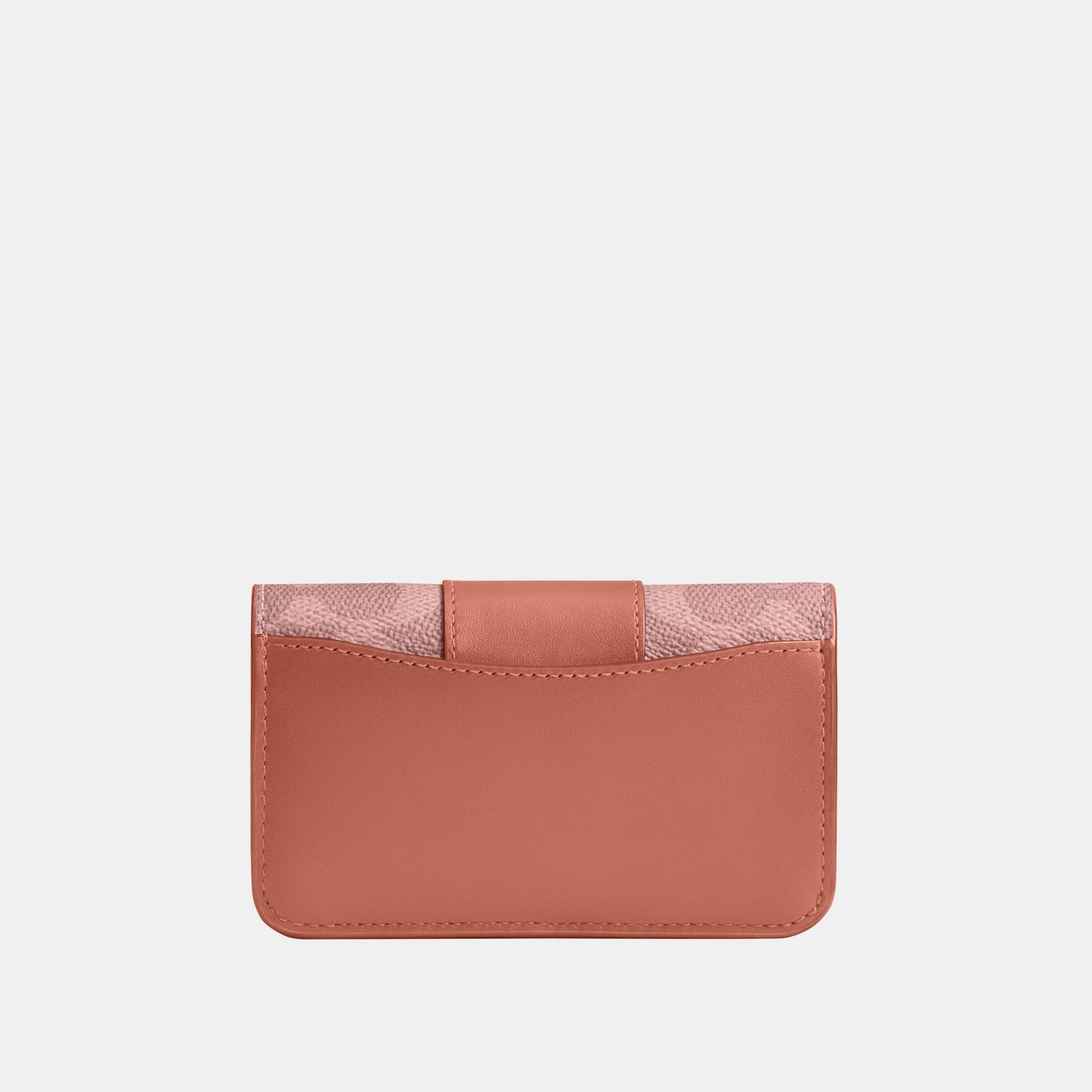 CR542-Essential Slim Card Case in Signature Canvas-B4/Melon Pink