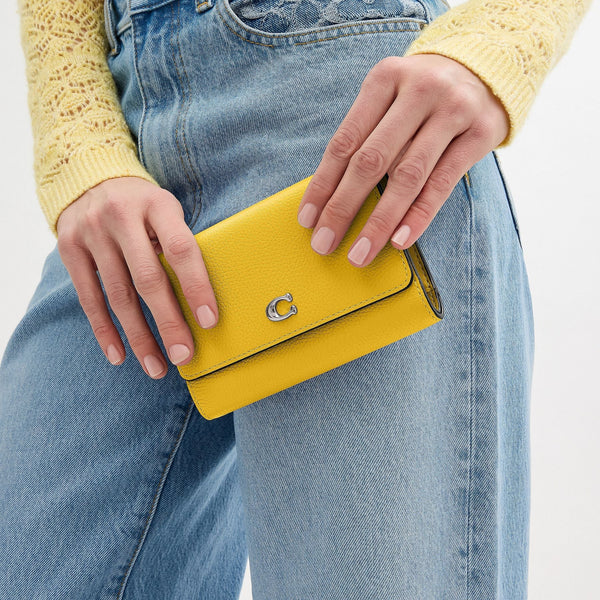 Essential Medium Flap Wallet In Colorblock