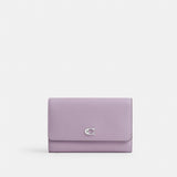 cr545-Essential Medium Flap Wallet In Colorblock-LH/Soft Purple Multi