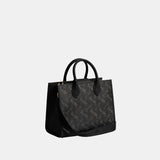 CR680-Ace Tote 26 With Horse And Carriage Print-B4/Truffle Black