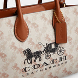 CR680-Ace Tote 26 With Horse And Carriage Print-B4/Chalk Burnished Amber