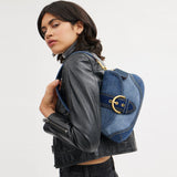 cr737-Soho Bag In Repurposed Denim