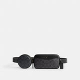 CR750-Multi Pouch Belt Bag In Signature Canvas-CHARCOAL