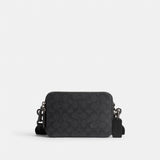 CR783-Charter Crossbody 19 In Signature Canvas-CHARCOAL