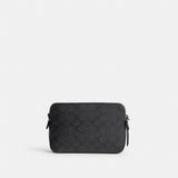 CR783-Charter Crossbody 19 In Signature Canvas-CHARCOAL