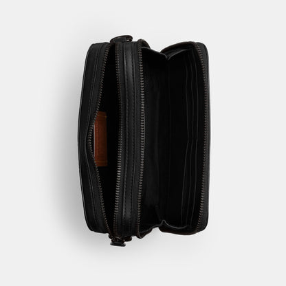 CR783-Charter Crossbody 19 in Signature Canvas-Charcoal