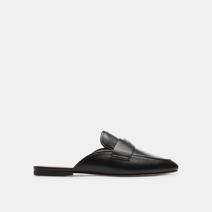 CR868-Samie Leather Slide-Black