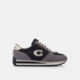 CR943-Runner Sneaker-BLACK/HEATHER GREY