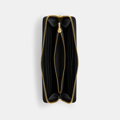 CS032-Essential Slim Accordion Zip Wallet-B4/Black