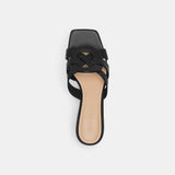 CS080-Nikki Lth Sandal-Black