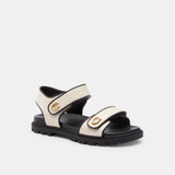 CS093-Brynn Sandal-Chalk/Black