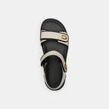 CS093-Brynn Sandal-Chalk/Black