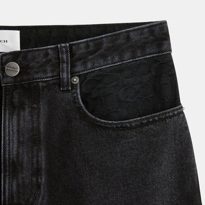 CS196-Black Taper Jean-Black