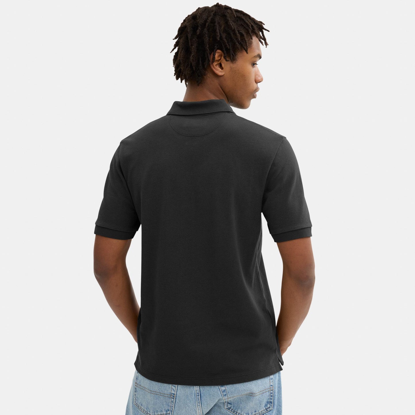 CT025-Horse and Carriage Classic Polo in Organic Cotton-Black