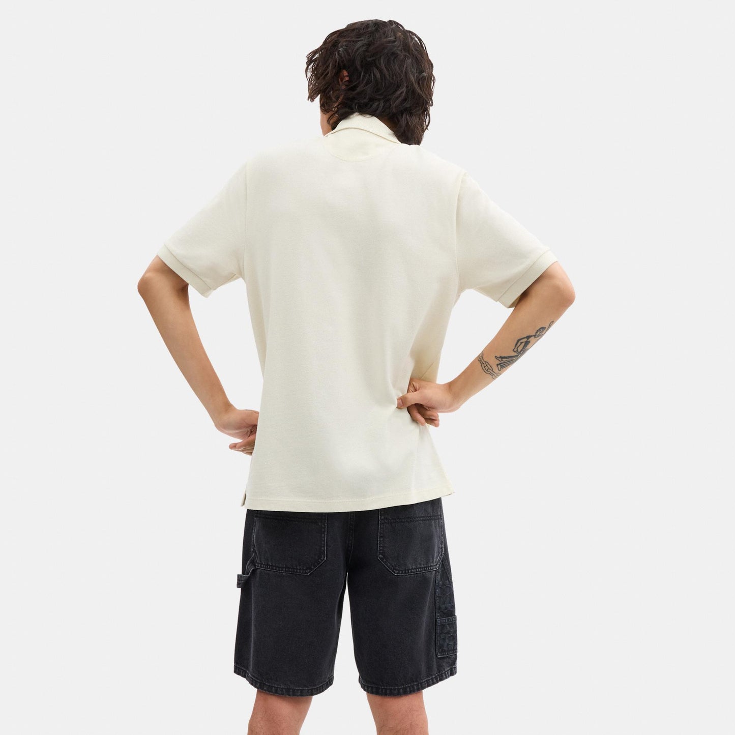 CT025-Horse and Carriage Classic Polo in Organic Cotton-White.