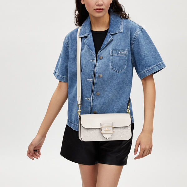 Morgan Shoulder Bag In Signature Leather
