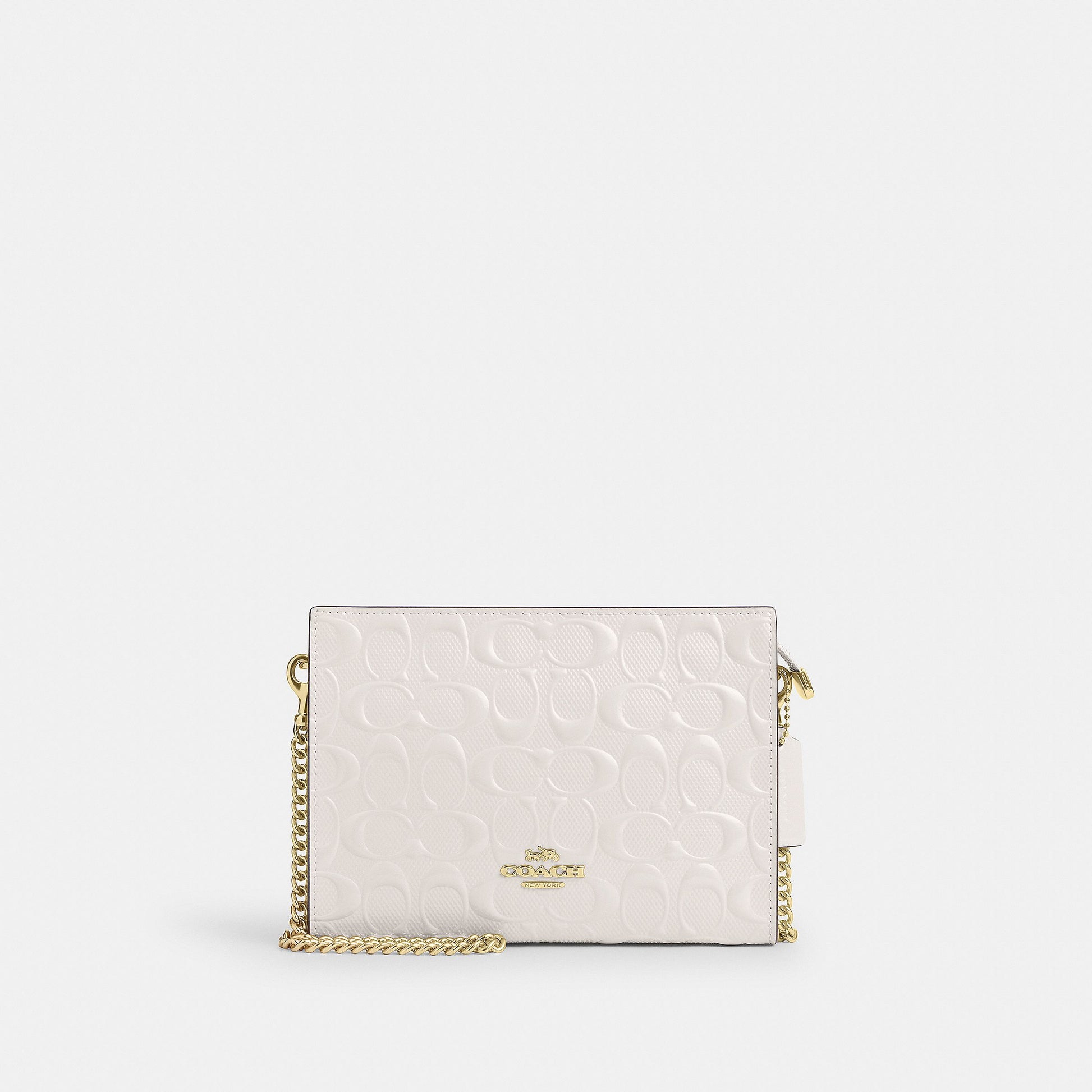 CT869-Slim Crossbody In Signature Leather-Im/Chalk