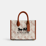 CT890-Ace Tote Bag 17 With Horse And Carriage Print-B4/Chalk Burnished Amber