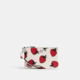 Small Wristlet With Strawberry Print