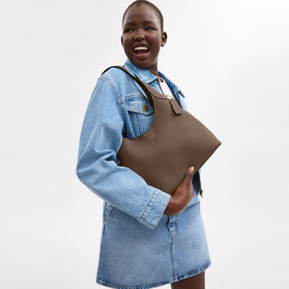 CU068-Brooklyn Shoulder Bag 28-B4/Dark Stone